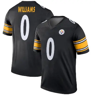 ＃0 Men's Aiden Williams Black Legend Pittsburgh Steelers Jersey