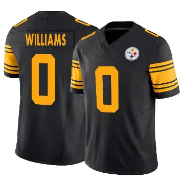 ＃0 Men's Aiden Williams Black Limited Pittsburgh Steelers 2nd Alternate Vapor F.U.S.E. Jersey