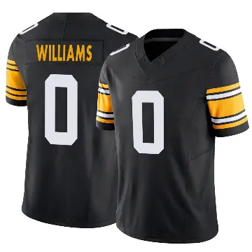 ＃0 Men's Aiden Williams Black Limited Pittsburgh Steelers Alternate Vapor F.U.S.E. Jersey
