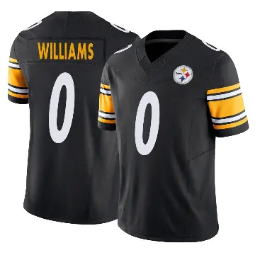 ＃0 Men's Aiden Williams Black Limited Pittsburgh Steelers Vapor F.U.S.E. Jersey