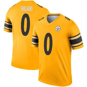 ＃0 Men's Aiden Williams Gold Legend Pittsburgh Steelers Inverted Jersey