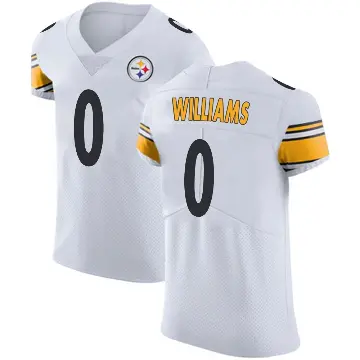 ＃0 Men's Aiden Williams White Elite Pittsburgh Steelers Vapor Untouchable Jersey