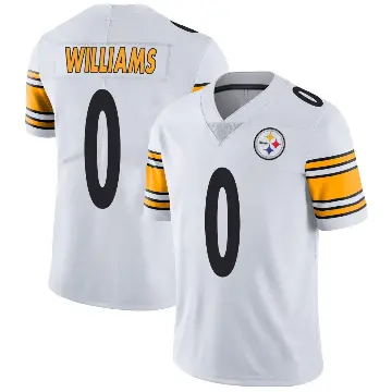 ＃0 Men's Aiden Williams White Limited Pittsburgh Steelers Vapor Untouchable Jersey