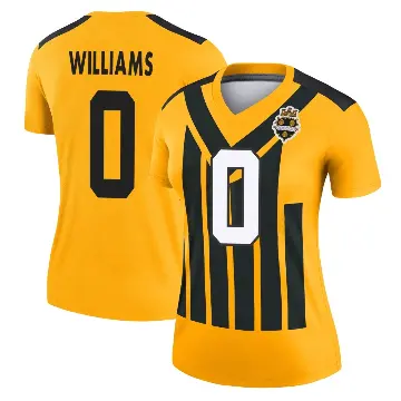 ＃0 Women's Aiden Williams Gold Legend Pittsburgh Steelers Alternate 1933 Throwback Performance Jersey