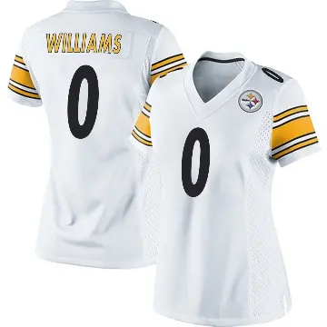 ＃0 Women's Aiden Williams White Game Pittsburgh Steelers Jersey