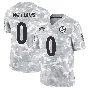 ＃0 Youth Aiden Williams Arctic Camo Limited Pittsburgh Steelers 2024 Salute to Service Jersey