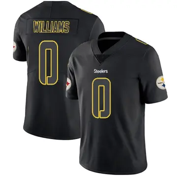 ＃0 Youth Aiden Williams Black Impact Limited Pittsburgh Steelers Jersey