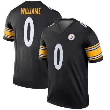 ＃0 Youth Aiden Williams Black Legend Pittsburgh Steelers Jersey