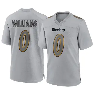 ＃0 Youth Aiden Williams Gray Game Pittsburgh Steelers Atmosphere Fashion Jersey