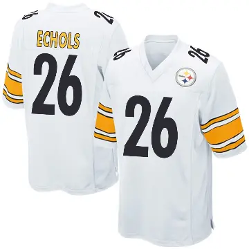＃26 Men's Brandin Echols White Game Pittsburgh Steelers Jersey