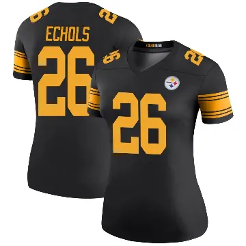 ＃26 Women's Brandin Echols Black Legend Pittsburgh Steelers Color Rush Jersey