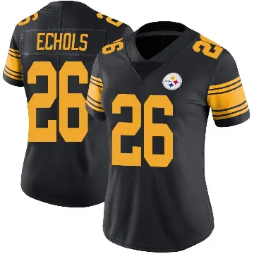 ＃26 Women's Brandin Echols Black Limited Pittsburgh Steelers Color Rush Jersey