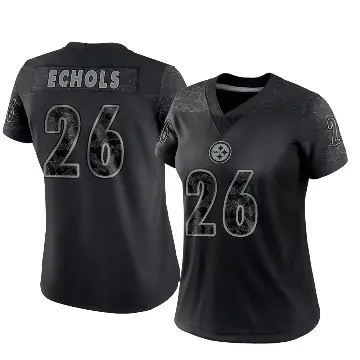 ＃26 Women's Brandin Echols Black Limited Pittsburgh Steelers Reflective Jersey