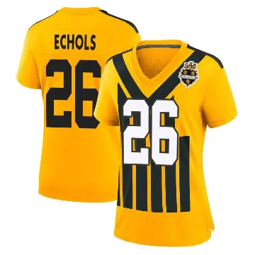 ＃26 Women's Brandin Echols Gold Game Pittsburgh Steelers Alternate 1933 Throwback Jersey