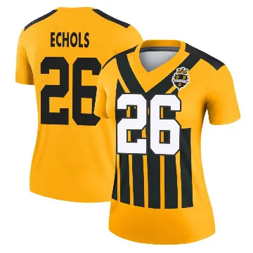 ＃26 Women's Brandin Echols Gold Legend Pittsburgh Steelers Alternate 1933 Throwback Performance Jersey