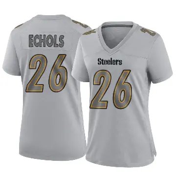 ＃26 Women's Brandin Echols Gray Game Pittsburgh Steelers Atmosphere Fashion Jersey