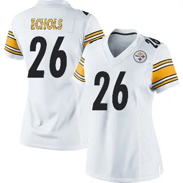 ＃26 Women's Brandin Echols White Game Pittsburgh Steelers Jersey