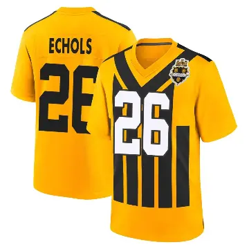 ＃26 Youth Brandin Echols Gold Game Pittsburgh Steelers Alternate 1933 Throwback Jersey