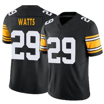 ＃29 Men's Ryan Watts Black Limited Pittsburgh Steelers Alternate Vapor F.U.S.E. Jersey