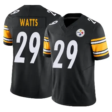 ＃29 Men's Ryan Watts Black Limited Pittsburgh Steelers Vapor F.U.S.E. Jersey