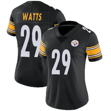 ＃29 Women's Ryan Watts Black Limited Pittsburgh Steelers Team Color Vapor Untouchable Jersey