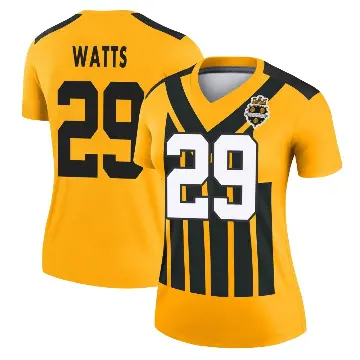 ＃29 Women's Ryan Watts Gold Legend Pittsburgh Steelers Alternate 1933 Throwback Performance Jersey