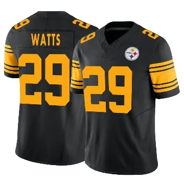 ＃29 Youth Ryan Watts Black Limited Pittsburgh Steelers 2nd Alternate Vapor F.U.S.E. Jersey