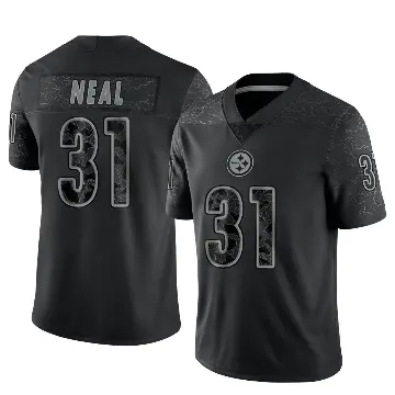 ＃31 Men's Keanu Neal Black Limited Pittsburgh Steelers Reflective Jersey
