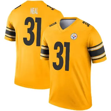 ＃31 Men's Keanu Neal Gold Legend Pittsburgh Steelers Inverted Jersey
