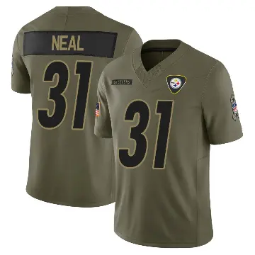 ＃31 Men's Keanu Neal Olive Limited Pittsburgh Steelers 2025 Salute to Service Jersey