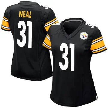 ＃31 Women's Keanu Neal Black Game Pittsburgh Steelers Team Color Jersey
