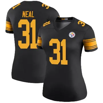 ＃31 Women's Keanu Neal Black Legend Pittsburgh Steelers Color Rush Jersey