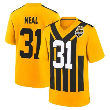 ＃31 Youth Keanu Neal Gold Game Pittsburgh Steelers Alternate 1933 Throwback Jersey