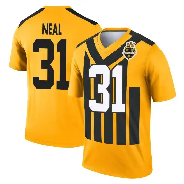 ＃31 Youth Keanu Neal Gold Legend Pittsburgh Steelers Alternate 1933 Throwback Performance Jersey