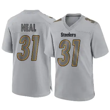 ＃31 Youth Keanu Neal Gray Game Pittsburgh Steelers Atmosphere Fashion Jersey