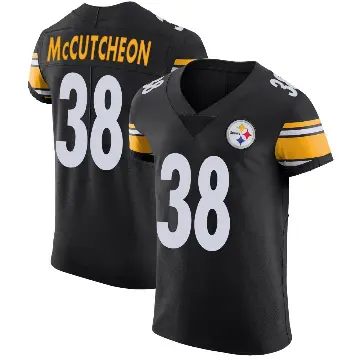 ＃38 Men's Cameron McCutcheon Black Elite Pittsburgh Steelers Team Color Vapor Untouchable Jersey