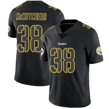 ＃38 Men's Cameron McCutcheon Black Impact Limited Pittsburgh Steelers Jersey