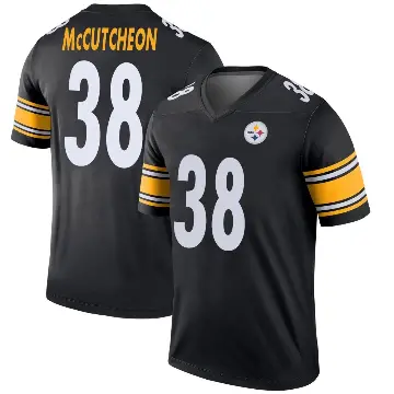＃38 Men's Cameron McCutcheon Black Legend Pittsburgh Steelers Jersey