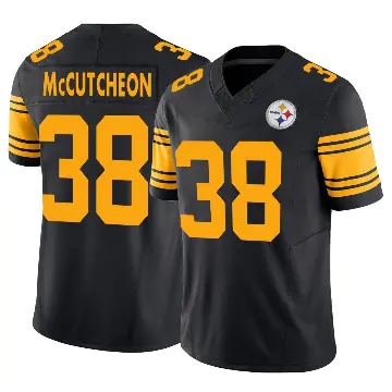 ＃38 Men's Cameron McCutcheon Black Limited Pittsburgh Steelers 2nd Alternate Vapor F.U.S.E. Jersey