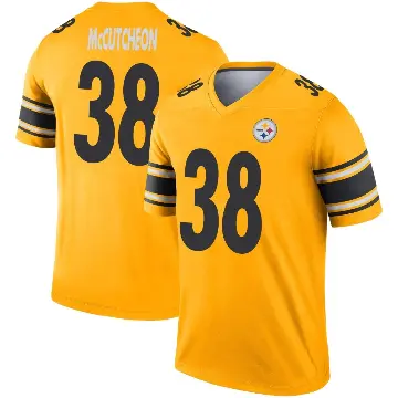 ＃38 Men's Cameron McCutcheon Gold Legend Pittsburgh Steelers Inverted Jersey