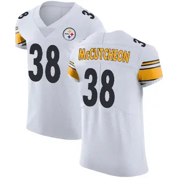 ＃38 Men's Cameron McCutcheon White Elite Pittsburgh Steelers Vapor Untouchable Jersey