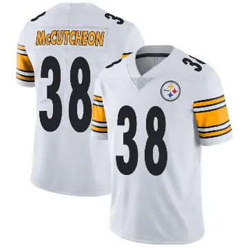 ＃38 Men's Cameron McCutcheon White Limited Pittsburgh Steelers Vapor Untouchable Jersey