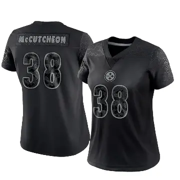 ＃38 Women's Cameron McCutcheon Black Limited Pittsburgh Steelers Reflective Jersey