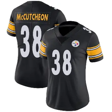 ＃38 Women's Cameron McCutcheon Black Limited Pittsburgh Steelers Team Color Vapor Untouchable Jersey