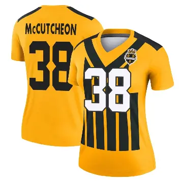 ＃38 Women's Cameron McCutcheon Gold Legend Pittsburgh Steelers Alternate 1933 Throwback Performance Jersey