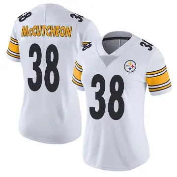 ＃38 Women's Cameron McCutcheon White Limited Pittsburgh Steelers Vapor Untouchable Jersey