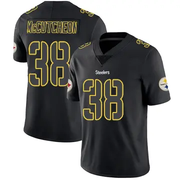＃38 Youth Cameron McCutcheon Black Impact Limited Pittsburgh Steelers Jersey