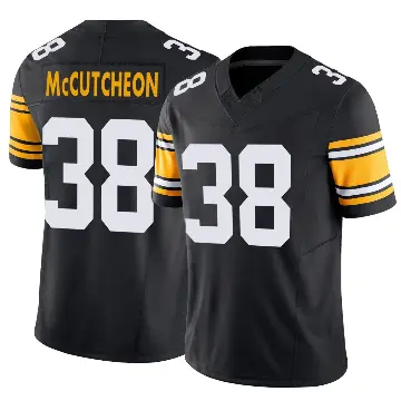＃38 Youth Cameron McCutcheon Black Limited Pittsburgh Steelers Alternate Vapor F.U.S.E. Jersey