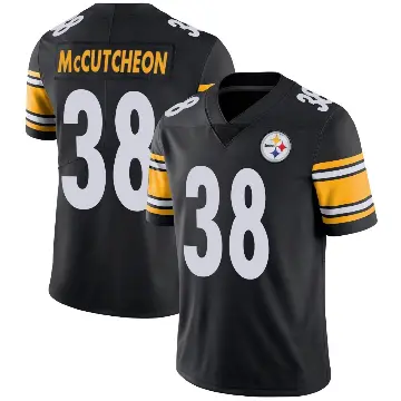 ＃38 Youth Cameron McCutcheon Black Limited Pittsburgh Steelers Team Color Vapor Untouchable Jersey
