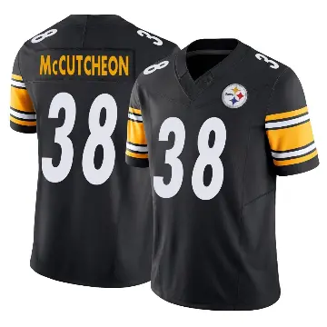 ＃38 Youth Cameron McCutcheon Black Limited Pittsburgh Steelers Vapor F.U.S.E. Jersey